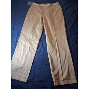 NWT Jos A Bank Traveler Twill Pants Mens 33x32 Beige Chino Dress Casual